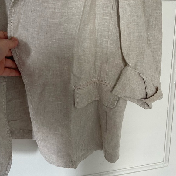 Caslon Cream Blazer with Long Sleeves and Relaxed Fit - Picture 5 of 8